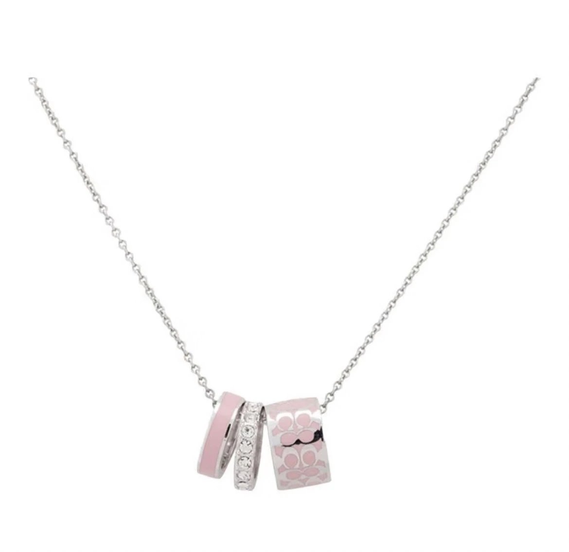 White Gold Pink Three-Ring - 003