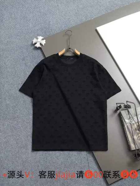 Louis Vuitton Monogram Embossed Black T-Shirt - 1