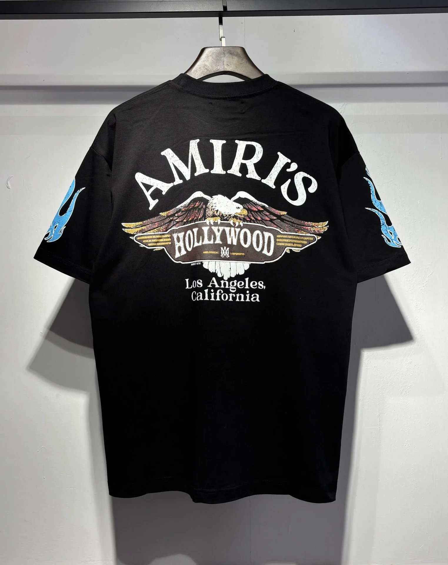Amiri Logo Embroidered Black Polo with White Trim Polo Shirt - 17