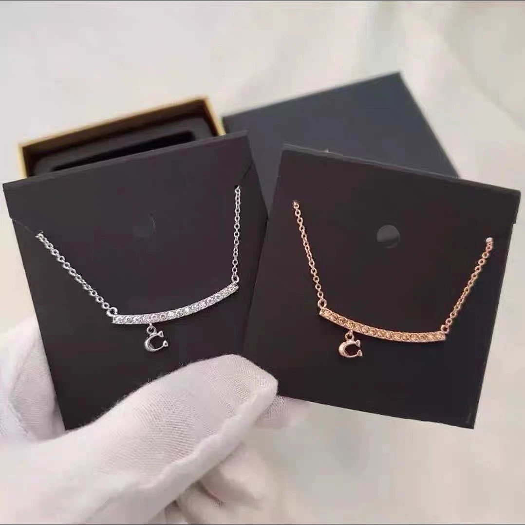 Design Triple Ring Pendant Necklace Pink Orange Gold Jewelry - 12