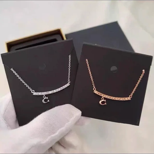COA Jewelry Three-Ring Enamel Pendant Necklace product detail image 11