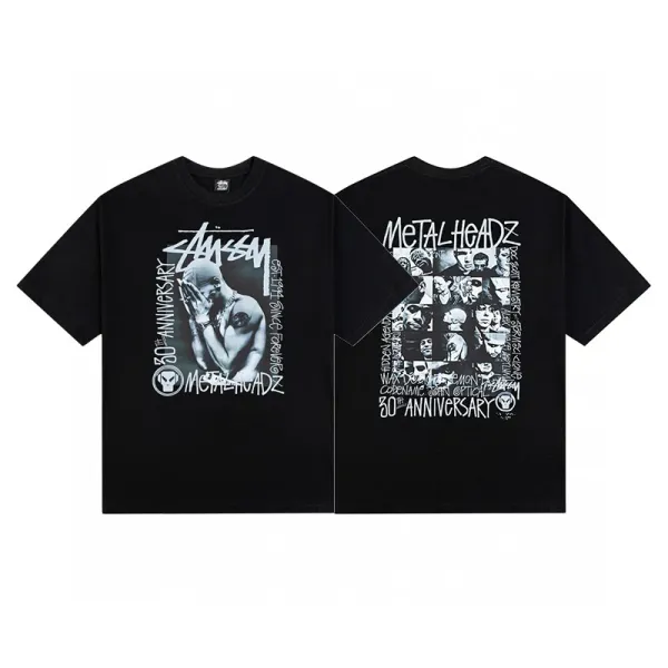 Stussy x Metalheadz 30th Anniversary Black T-Shirt - 1