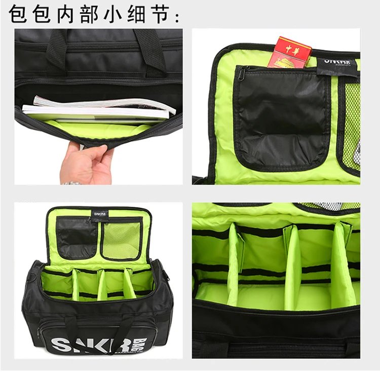 Design Sneaker Myth SNKR Bag Black Duffle Bag - 7