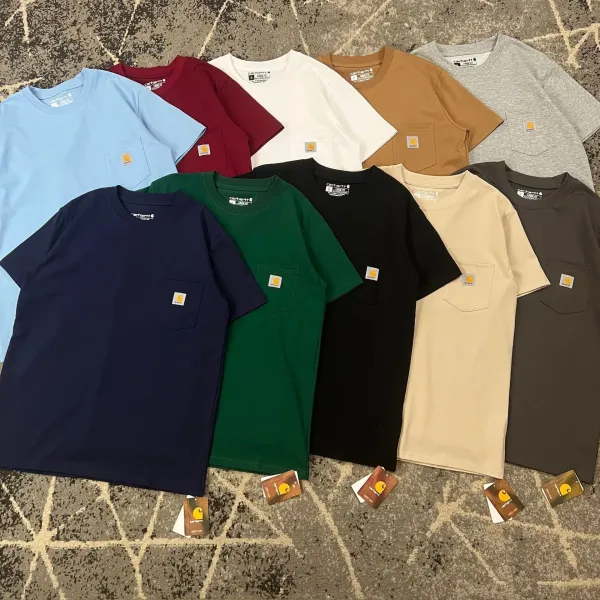 Carhartt Work In Progress Carhartt WIP Pocket T-Shirt Light Blue T-Shirt T-Shirts - 22