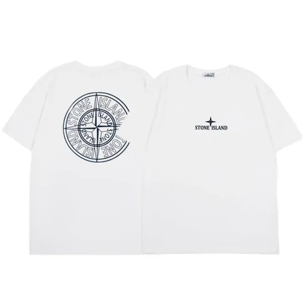 Stone Island Compass Logo T-Shirt Gray - 45