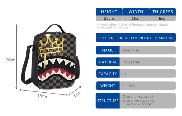 A Bathing Ape Shark Face Red Black Camo Backpack Set - 5