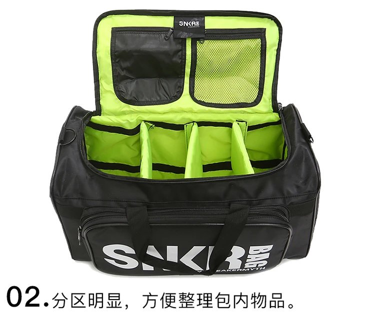 Design Sneaker Myth SNKR Bag Black Duffle Bag - 33