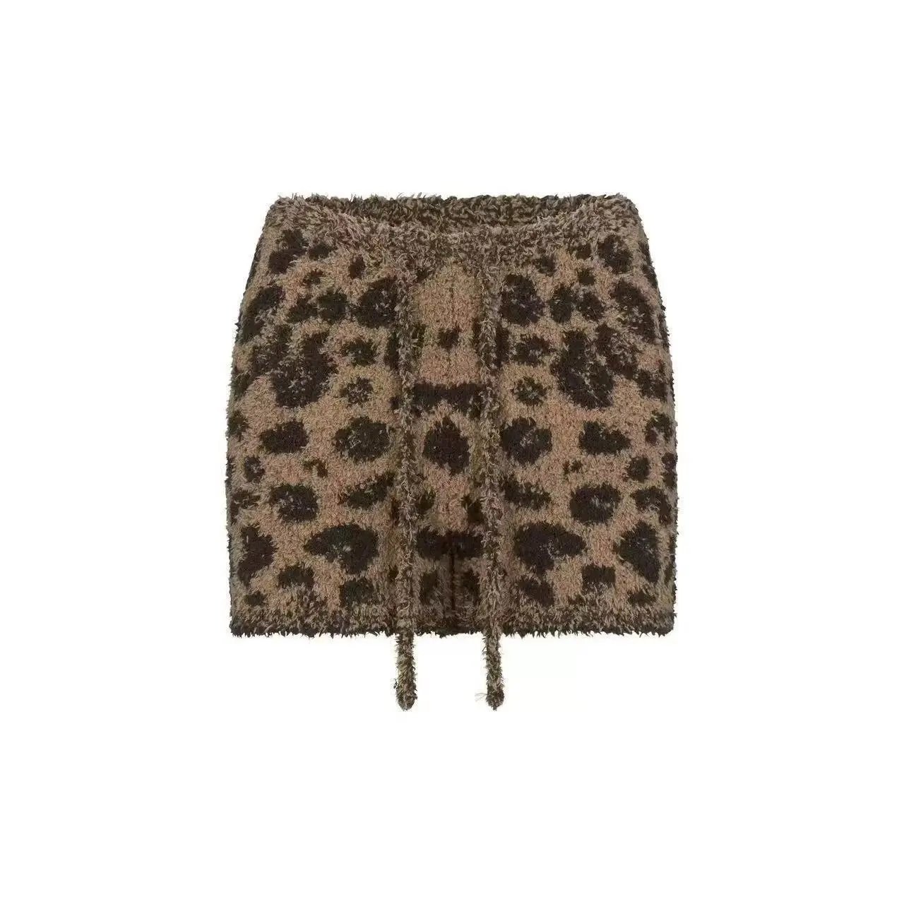 Design Leopard Print Wide-Leg Knit Pants - 11