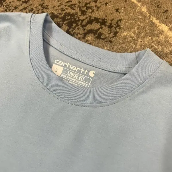 Carhartt Work In Progress Carhartt WIP Pocket T-Shirt Light Blue T-Shirt T-Shirts - 34