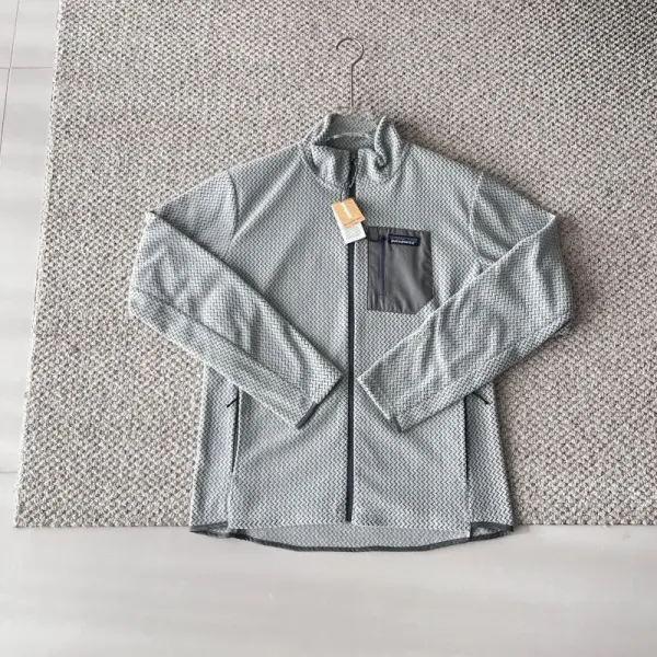 Patagonia Better Sweater Fleece Jacket Gray Zigzag Pattern Outerwear - 1