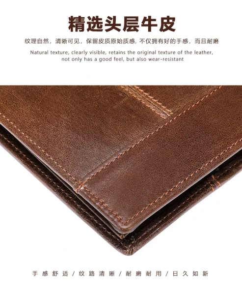 Design Crocodile-Embossed Leather Short Wallet Black - 14