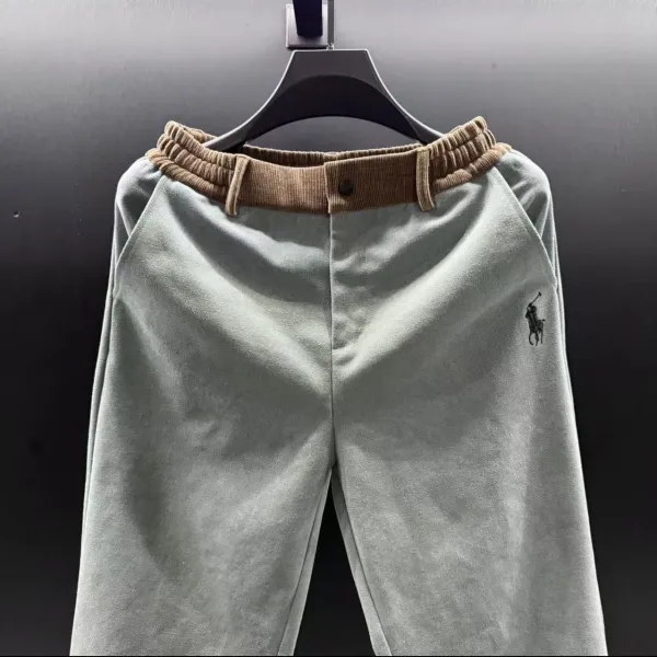 Polo Ralph Lauren Corduroy Waistband Sweatpants Light Gray - 1