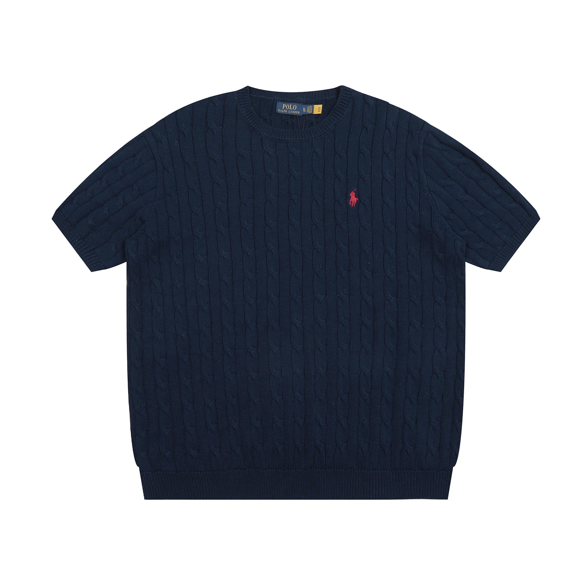 Polo Ralph Lauren Cable Knit Polo Gray Sweater - 11