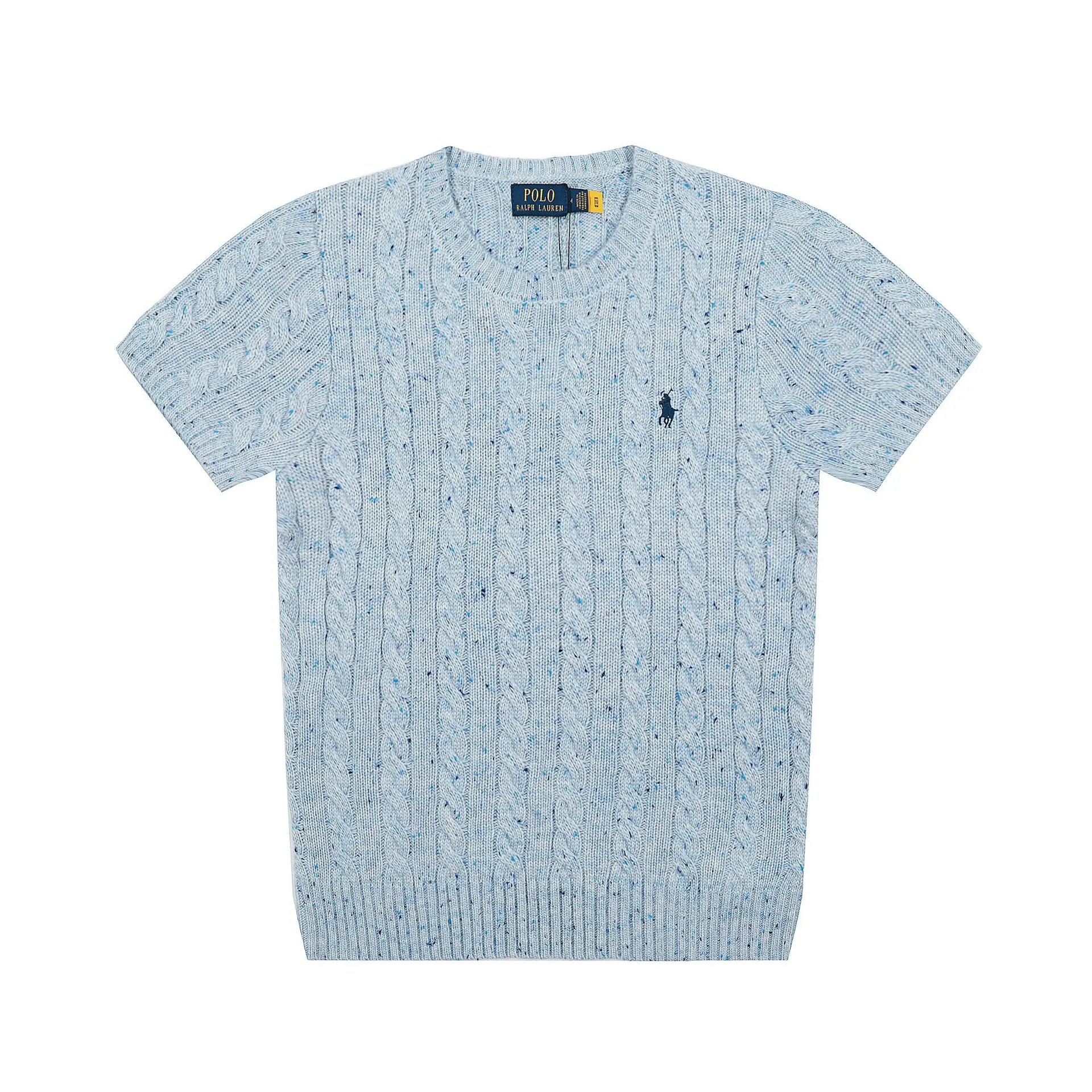 Polo Ralph Lauren Cable Knit Polo Gray Sweater - 31