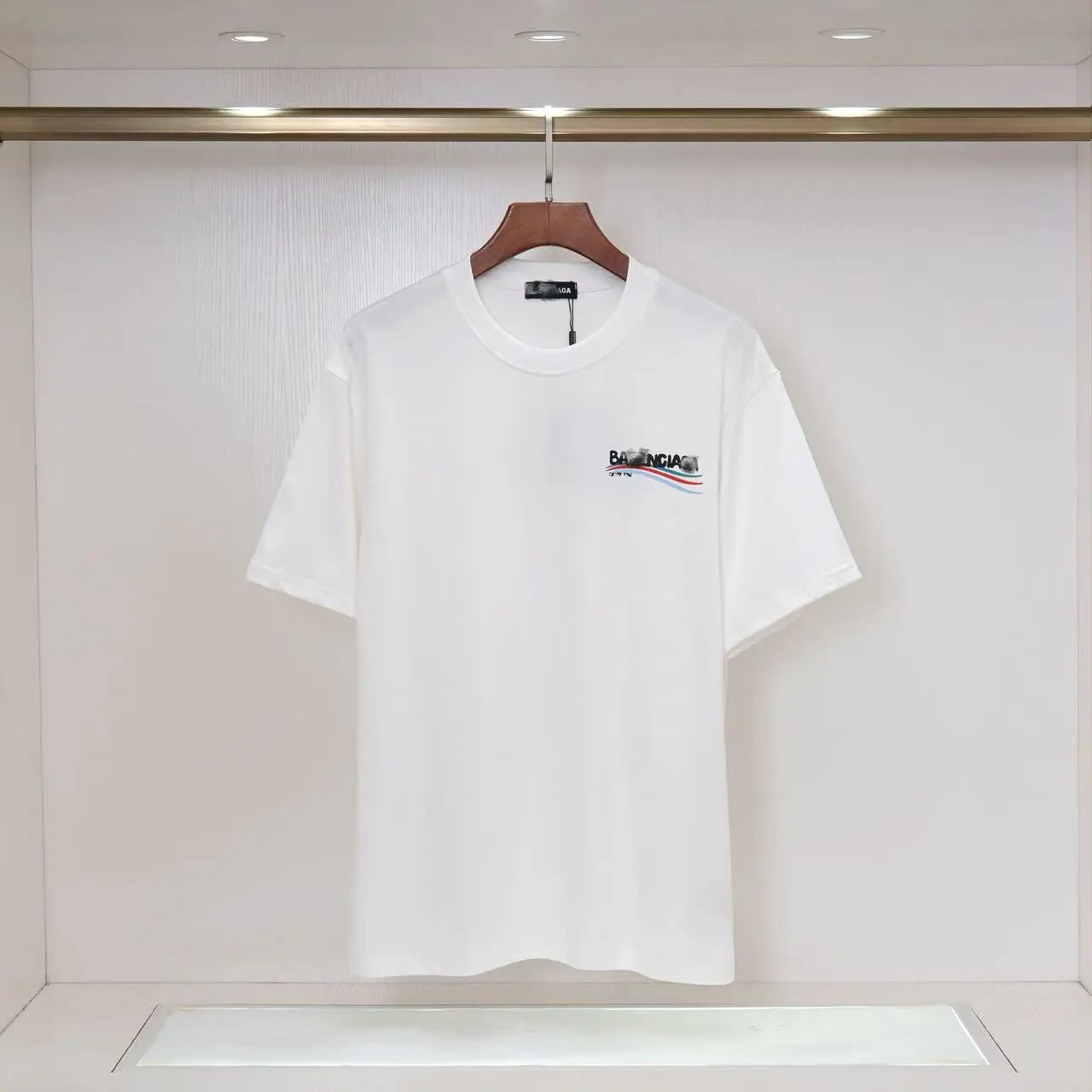 Balenciaga Distorted Logo Black T-Shirt - 8