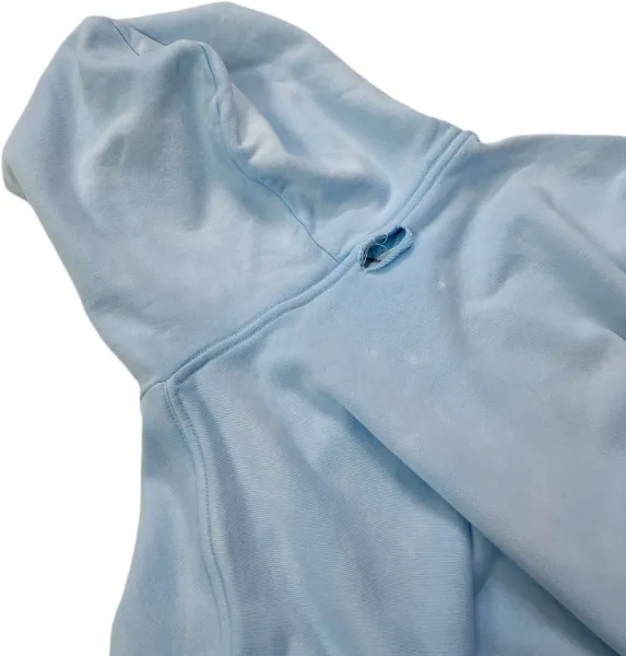 Design PALY x Travis Scott Inspired Cropped Zip-Up Hoodie Light Blue Hoodie - 5