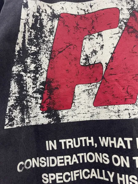 Design Rivington Vintage Logo Washed Black T-Shirt T-Shirts - 4