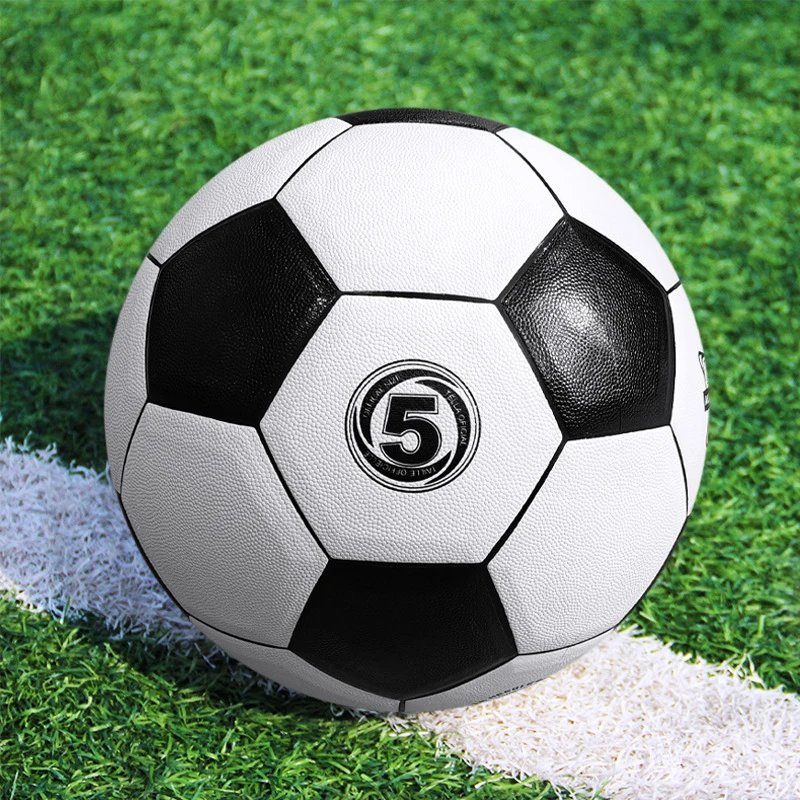 Design Classic Number 5 Black and White Soccer Ball Activewear - 1