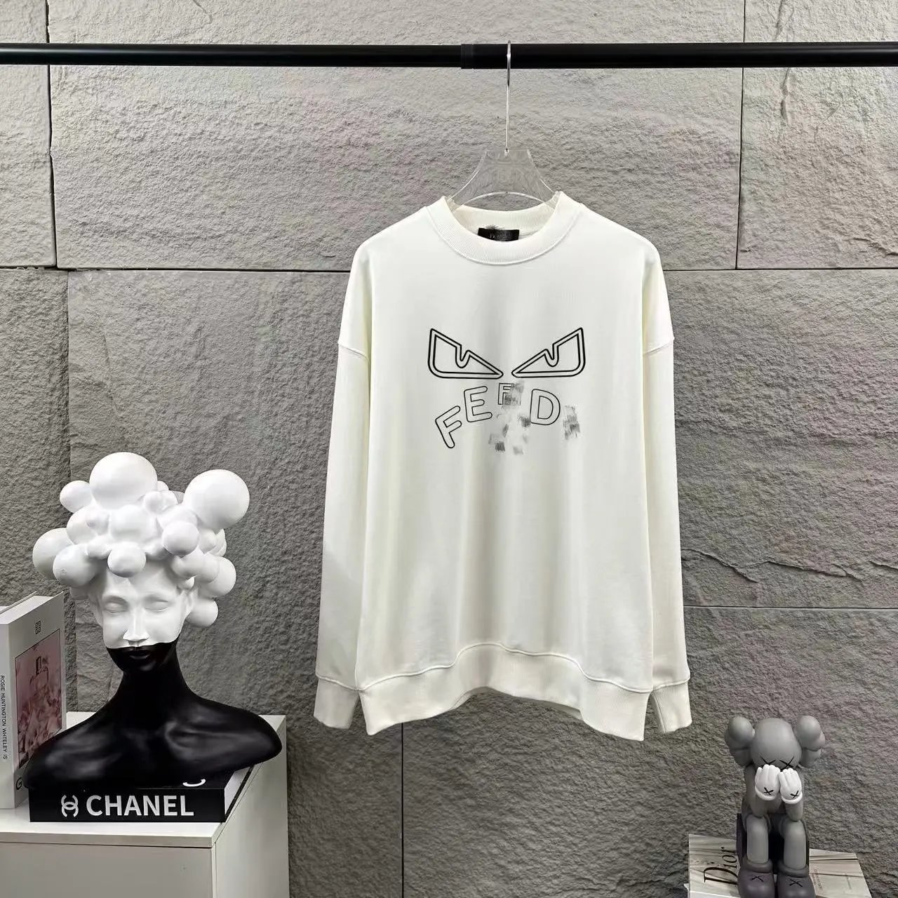 Fendi Teddy Bear Print Black Hoodie - 14