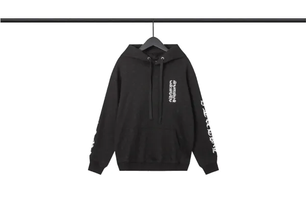 Chrome Hearts Logo Hoodie Black - 1