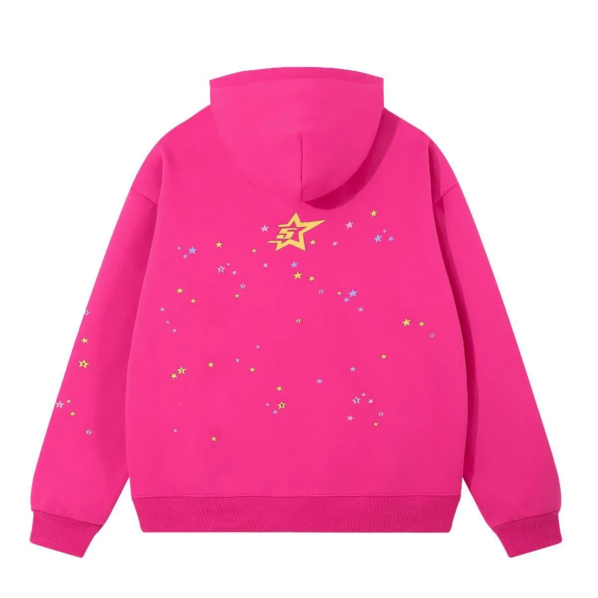 SP5DER Outline Star Black Hoodie - 23