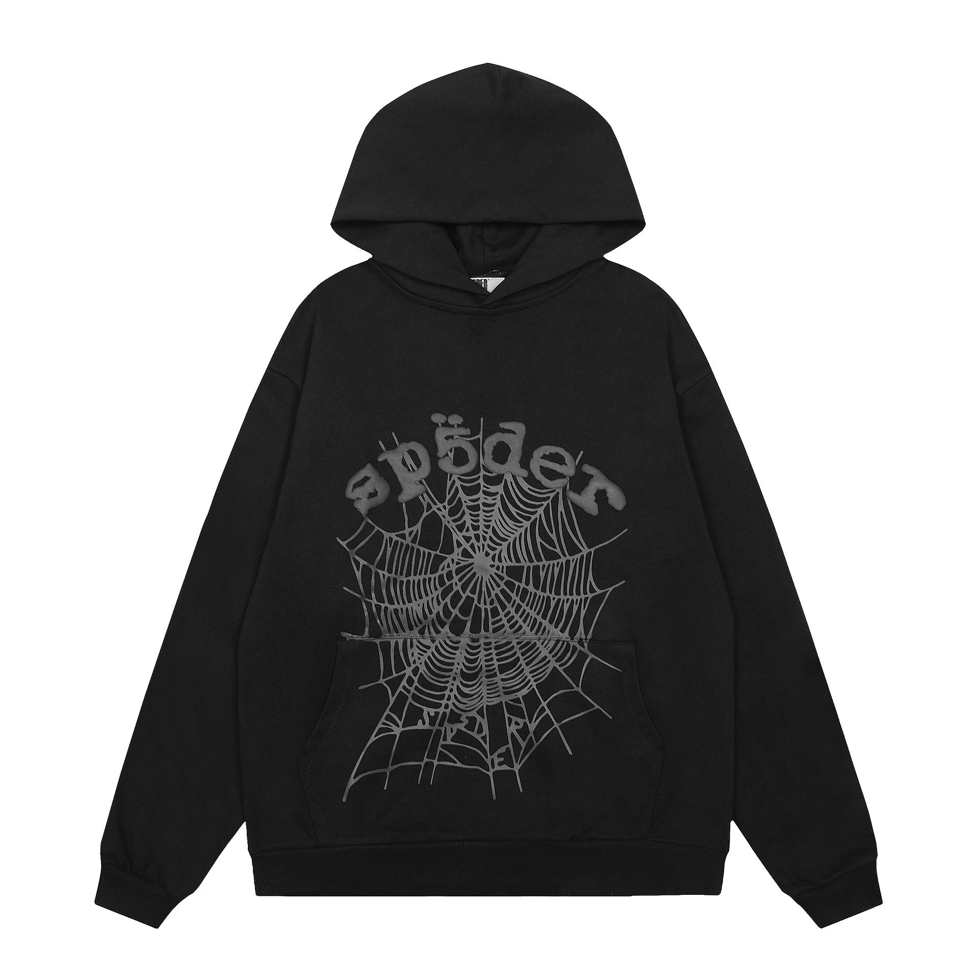 SP5DER Outline Star Black Hoodie - 56