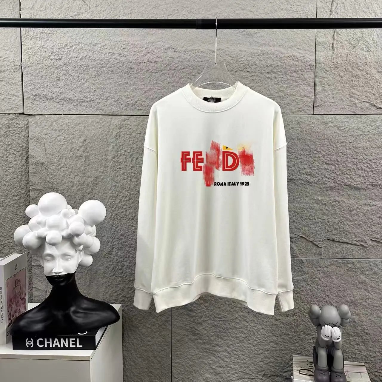 Fendi Teddy Bear Print Black Hoodie - 12