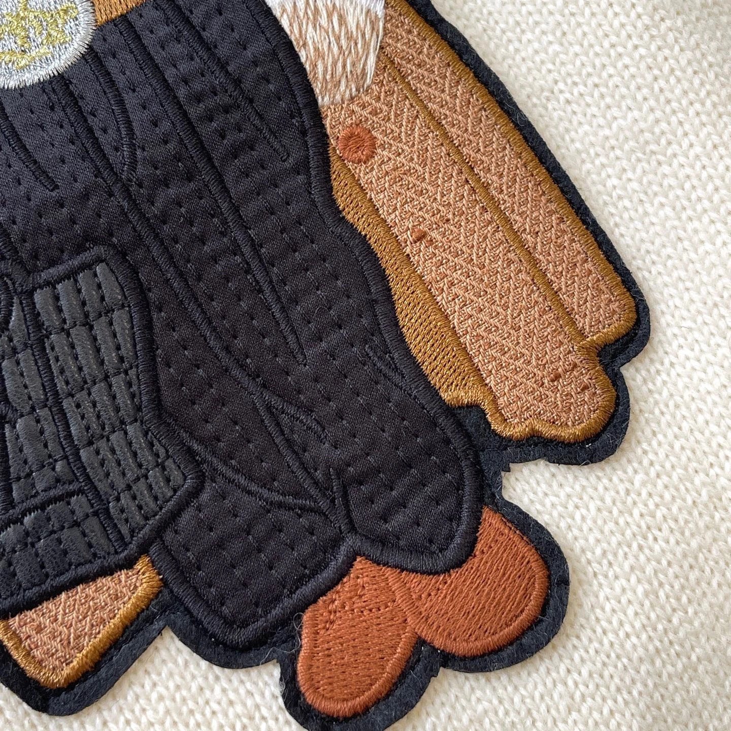 Design Bear Embroidered Crewneck Sweater Beige - 6