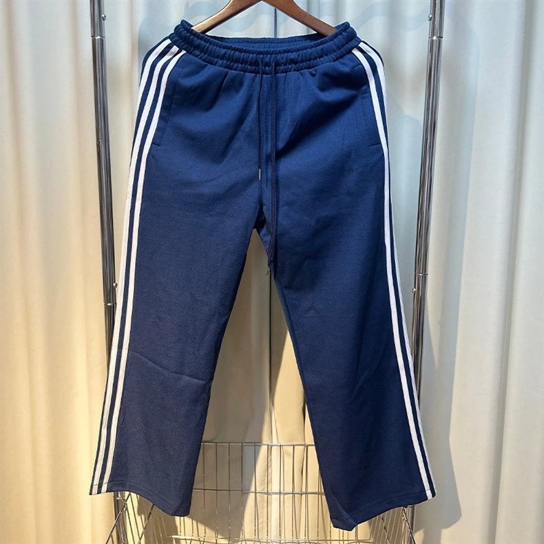 Adidas Originals Track Pants Black with White Stripes Sweatpants - 11