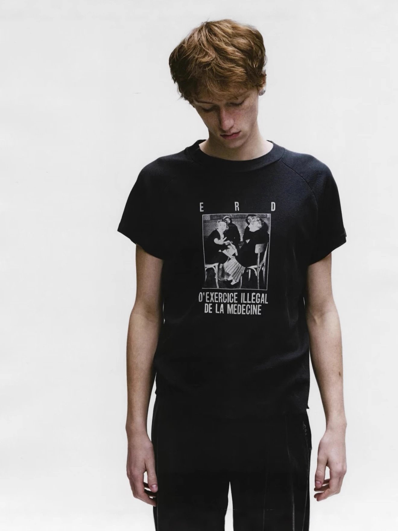 Design Teenage Snuff Film Distressed T-Shirt Beige - 24