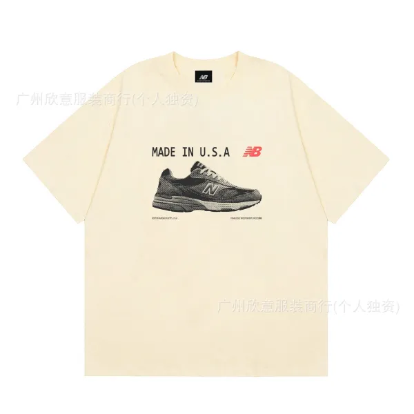 New Balance Made in U.S.A. Graphic T-Shirt Beige - 1