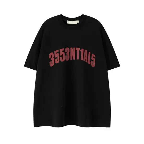 Design 3553NT1AL5 Arch Print Black Oversized T-Shirt - 1
