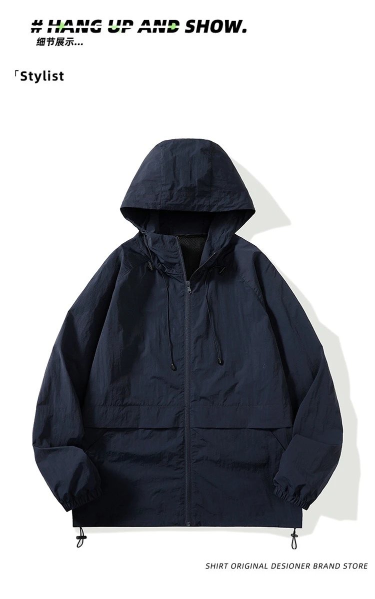 Design Windbreaker Jacket Emerald Green Outerwear - 11
