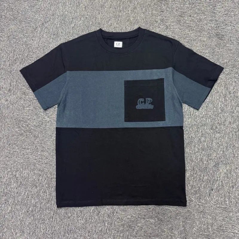 C.P. Company Color-Block Pocket T-Shirt Beige / Gray T-Shirt - 2