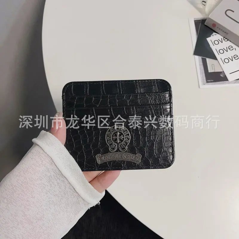 Chrome Hearts Triple Cross Card Holder Black - 10