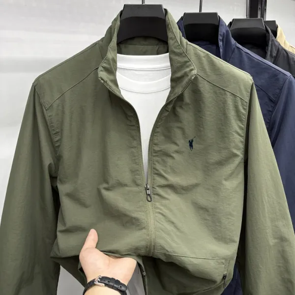 Polo Ralph Lauren Windbreaker Jacket Army Green Outerwear.windbreaker - 1