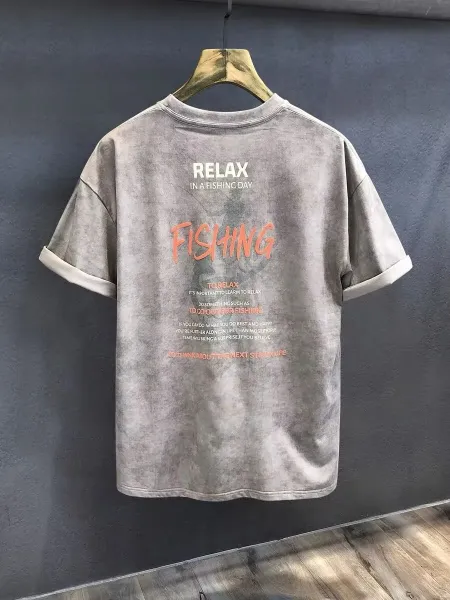 Design Persol Graphic Print Oversized T-Shirt Black - 17