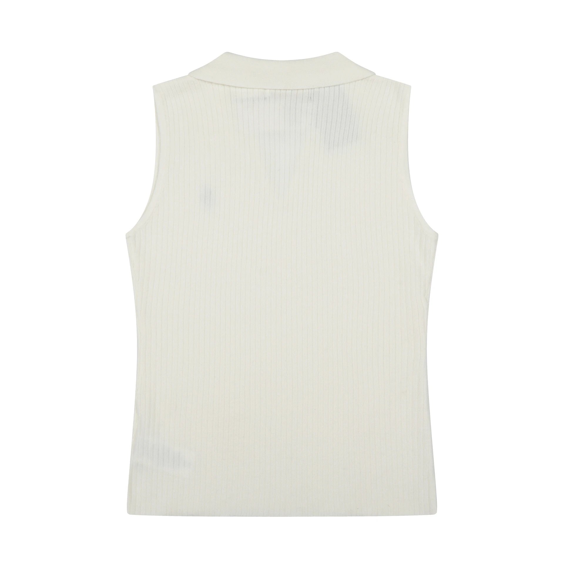 Polo Ralph Lauren Ribbed Knit Sleeveless Polo in Lavender Tops.polo - 17