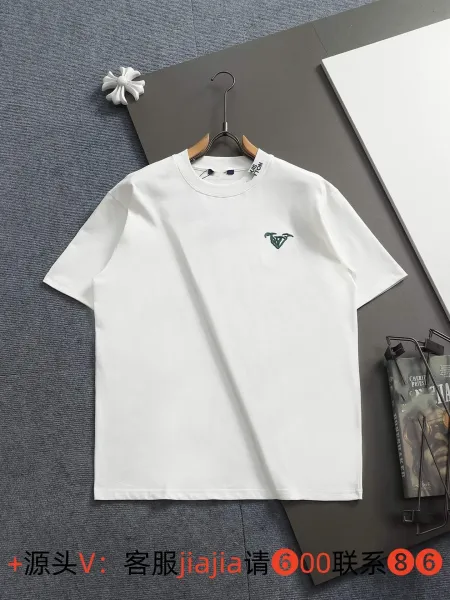 Design Minimalist Embroidered Logo White T-Shirt - 1