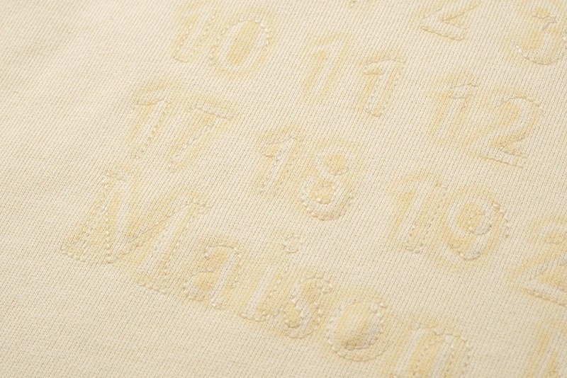 Design Zip-Up Hoodie Beige Hoodie - 11