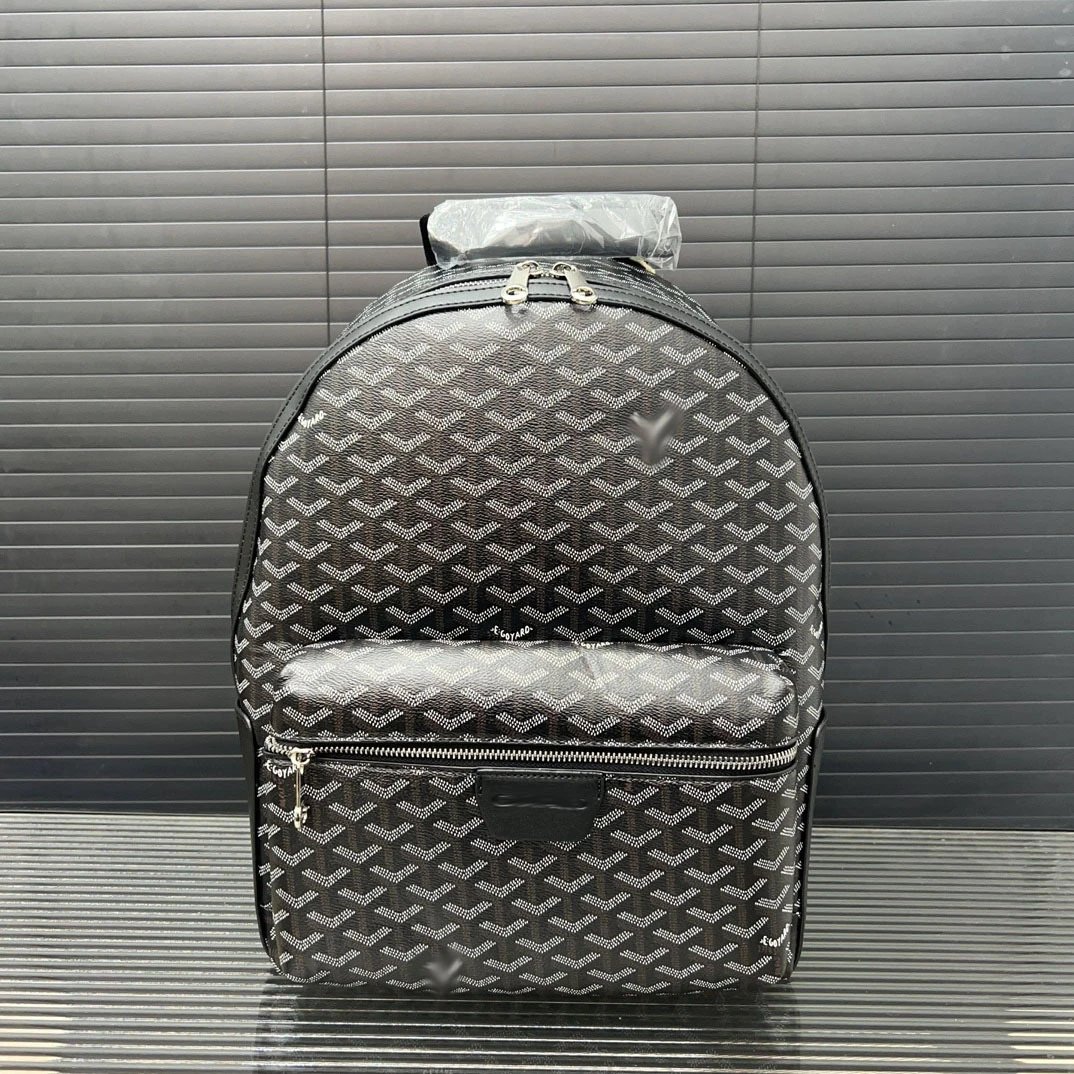 Goyard Saint Louis Backpack Green Chevron Pattern - 3