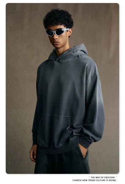 Design BE Thrived Retro Carbon Gray Hoodie - 46