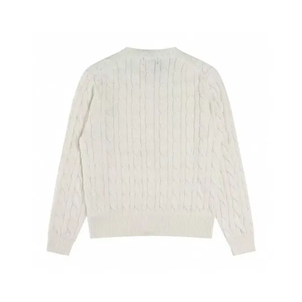 Polo Ralph Lauren Cable Knit Cardigan Charcoal Gray Cardigan - 4