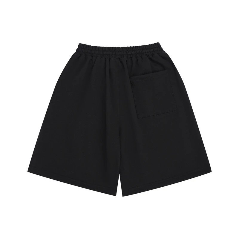 A Bathing Ape Classic Logo Embroidered Black Shorts - 4
