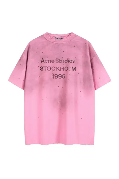 Acne Studios Stockholm 1996 Pink Oversized T-Shirt - 1
