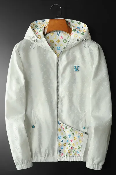 Louis Vuitton Monogram Windbreaker White Jacket Outerwear.windbreaker - 2