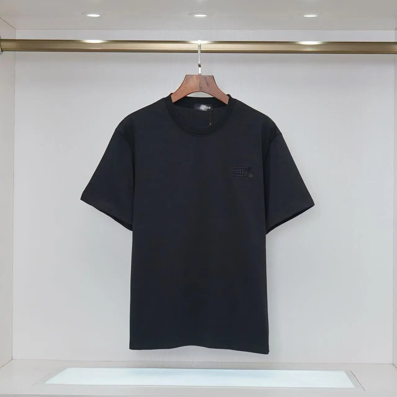 Balenciaga Distorted Logo Black T-Shirt - 12