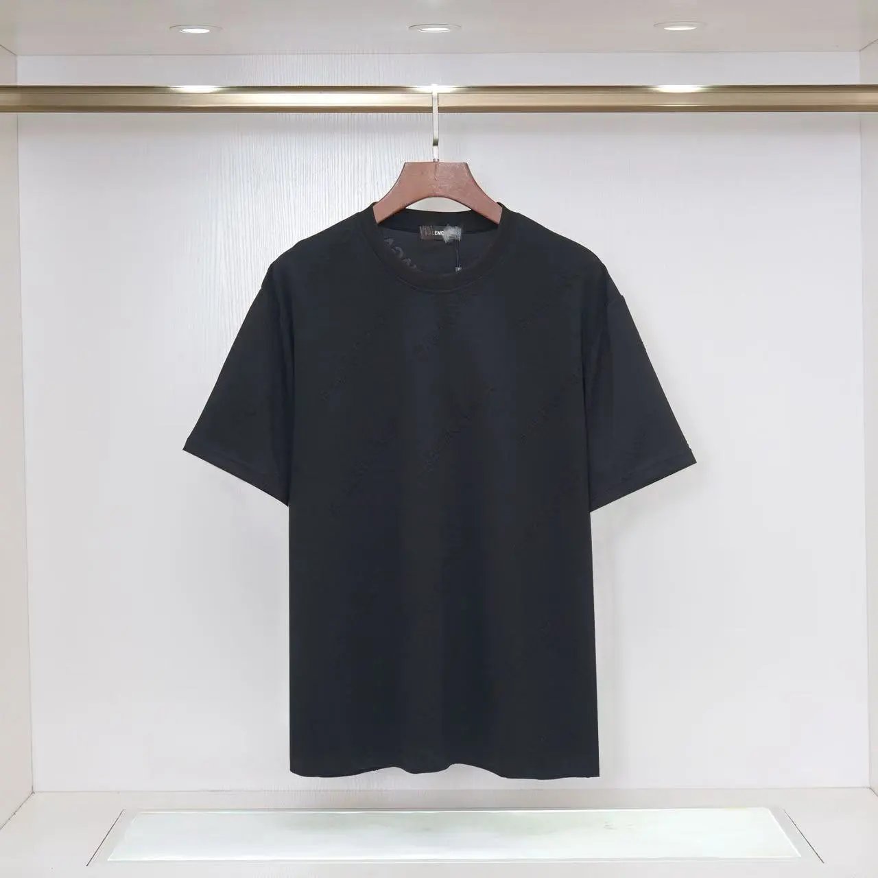 Balenciaga Distorted Logo Black T-Shirt - 10