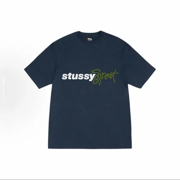 Stussy Sport Navy T-Shirt - 1