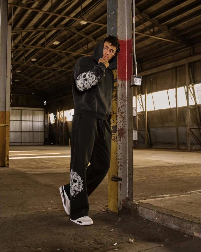 Design Houndla Skull & Roses Brown Sweatpants - 6